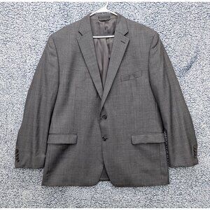 Lauren Ralph Lauren 100% Wool Blazer Mens 46R 2 Button Office Work Designer Gray